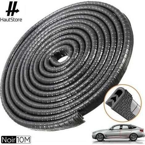Protection Portiere Voiture, Acier à Ressort en U à L\'intérieur, Protection en Caoutchouc de Port de Voiture (4M Noir)-Ywey (1/4)
