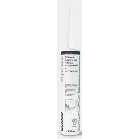 Silicone neutro per edilizia hyper seal 300 ml grigio chiaro