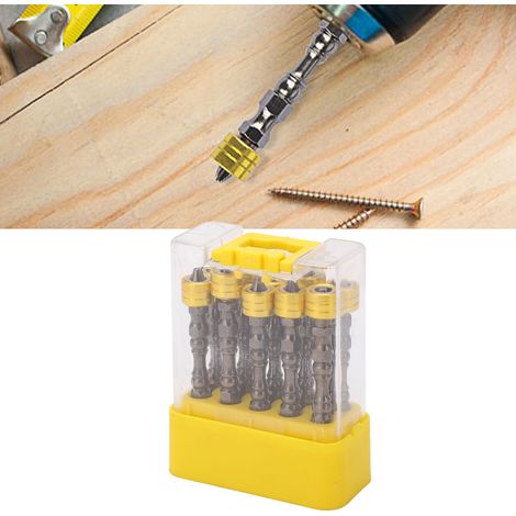 10 embouts de tournevis pneumatiques Phillips PH2 magnétiques à double extrémité de 1/4 pouce pour tournevis électriques (1/5)