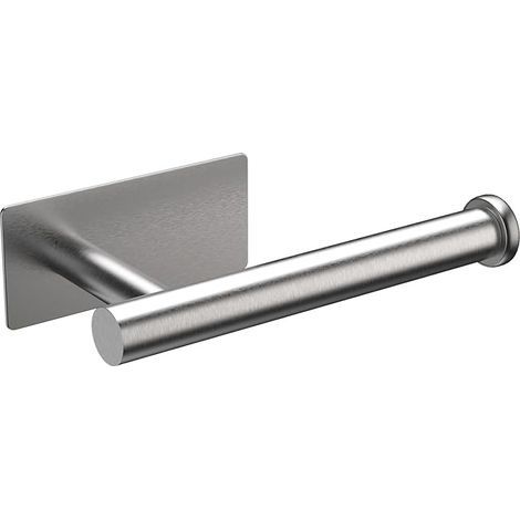 Toilettenpapierhalter, Wandmontierter Toilettenpapierhalter, Toilettenpapierrollenhalter aus Edelstahl, Kein Bohren erforderlich, Selbstklebender Toilettenpapierhalter (1/4)