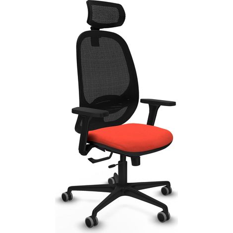 Fauteuil de bureau piqueras y crespo Cilanco noir maille réglable (1/2)