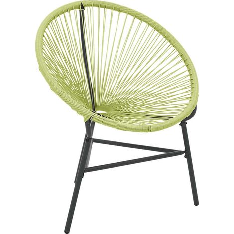Maison Exclusive - Sedia Acapulco da Giardino in Polyrattan Verde (1/5)