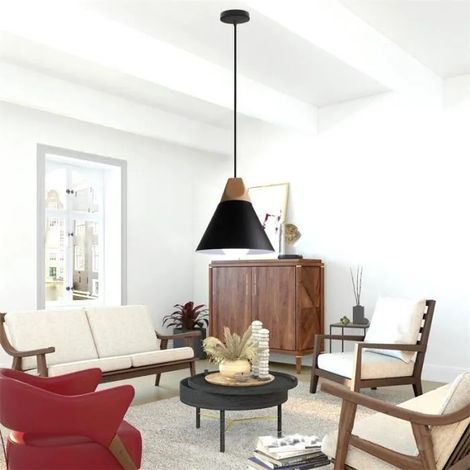 kawoo Lustre Vintage Salon,Lampe Suspension Industrielle Réglable Style Edison pour Chambre Cuisine (1/4)