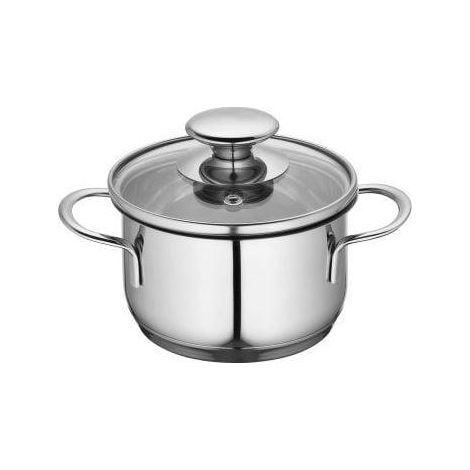 Küchenprofi cazo de 12 cm en acero inoxidable plateado