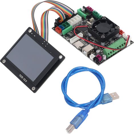 3D-Drucker-Motherboard mit STM32F103 32-Bit-Chip, 3,5-Zoll-Bildschirm und Steuerplatine mit 4010-Lüfter für KP5-Drucker (1/5)