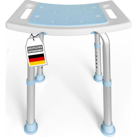 Dusch- und Badhocker Nora Höhenverstellbarer, rutschfester und langlebiger Sitz für Bad und Dusche