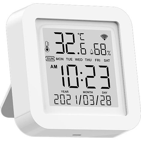 Thermomètre pour réfrigérateur-congélateur, thermomètre sans fil avec 2 capteurs, alarme sonore, min/max. (1/5)