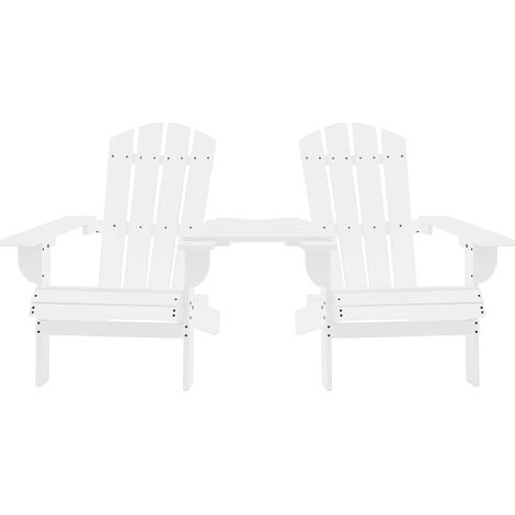 Maison Exclusive - Adirondack-Gartenstühle mit Tisch Massivholz T (1/5)
