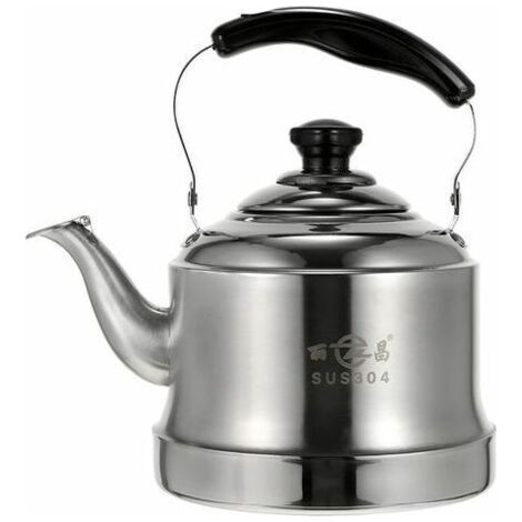 2L whistling kettle in stainless steel – Ergonomic handle – High temperature resistant – Gas and induction compatible (1/4)