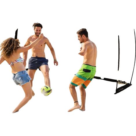 But de football, cadre en acier robuste, filet en PE durable, dimensions 3,6 m x 1,8 m, design portable, assemblage rapide (1/5)