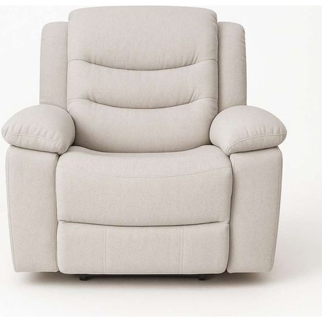 Poltrona Reclinabile in Tessuto Idrorepellente Greige 98x95x103 cm - Comfort Domo Mea (1/5)