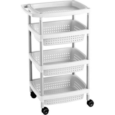 Carrito Verdulero 4 Blanco TATAY (1/4)