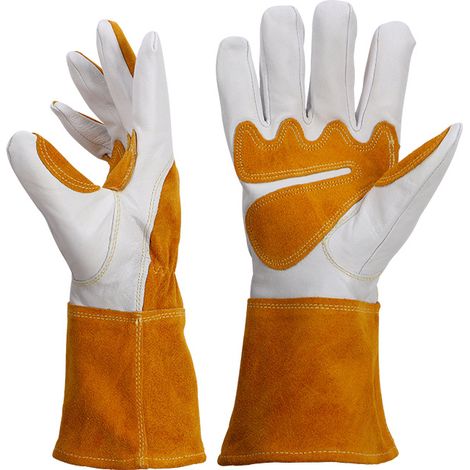 Filiyano-Gants de jardinage en cuir pour femmes et hommes, anti-épines, en cuir de vachette (1/4)