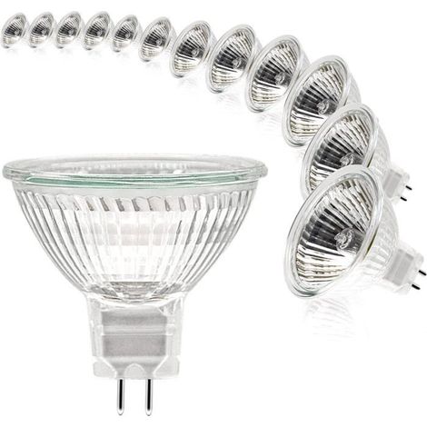 MR16 Spot Light Bulb, 12V 35W Light Bulb, Gu5.3 Dimmable , 2 Pin Halogen Light Bulbs Warm White 2700K, Pack of 12 (MR16-35W-12P) (1/4)