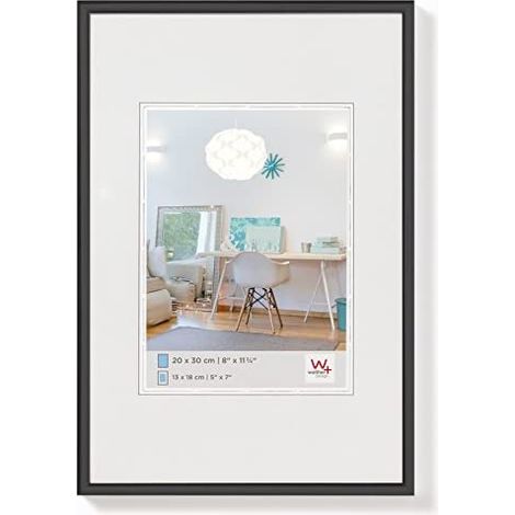 walther design Marco de fotos negro 15 x 20 cm Marco de plástico New Lifestyle KV520B