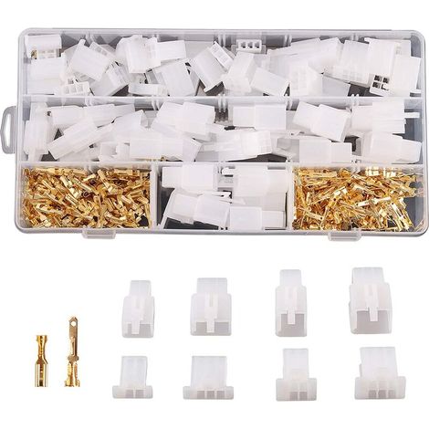 2.8mm Automotive Connector Kit 2 3 4 6 Pin Automotive Electrical Wire Connectors Kit for Motorcycle Motorbike Car Truck Scooter Boats Electrical Instruments (1/4)