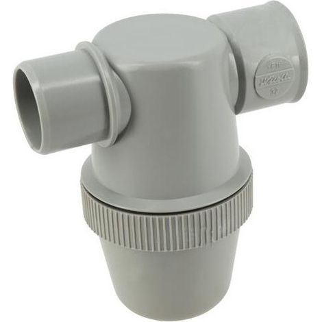 PVC-Absperrsiphon mit horizontalem Eingang, 32 mm, zum Kleben