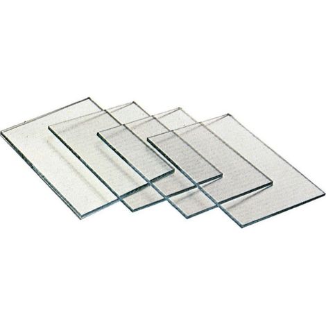 Vetro incolore 5pz per maschera e schermo da saldatore mm.75x98 - Salone