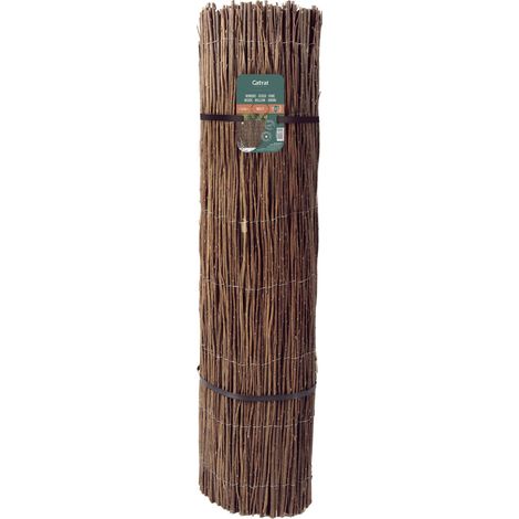 Nortene – Clôture en osier naturel occultante 1m – Assemblage en petits fagots – Longueur 3m – Brise vue pour jardin et terrasse