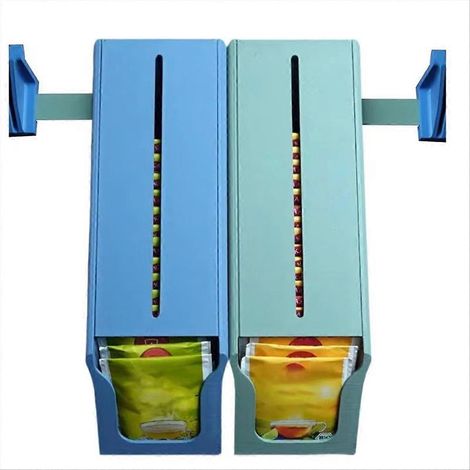 Wandmontierter Teebeutelhalter – Doppelter Küchenorganizer für die Arbeitsfläche, ideal für Zuhause, Studio und Restaurant (1/5)