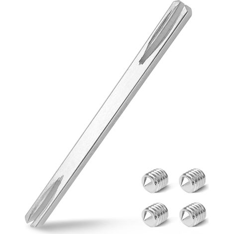 8x120 mm Vierkantschaft – Verzinkter Stahl – Doppelt versenkt – Für Türgriffe – Innen und Außen (1/5)