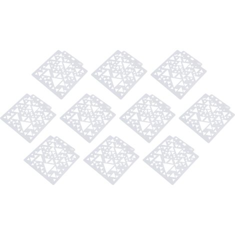 Gabarits réutilisables en PET brillant perforé (10 feuilles) - un matériau amusant pour la création de cartes à faire soi-même, idéal pour les amateurs de loisirs créatifs. (1/5)