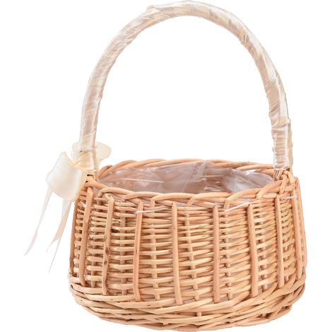 Ajout de papier bulle et de coton à bulles pour l'expédition de paniers de fleurs tressés, de paniers de fleurs artificielles naturelles faits main pour enfants (1/5)