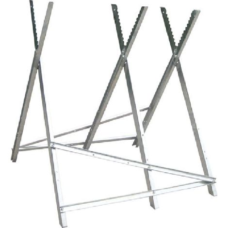 Cavalletto taglialegna richiudibile in ferro zincato cm79x80 portato 150 kg (1/5)