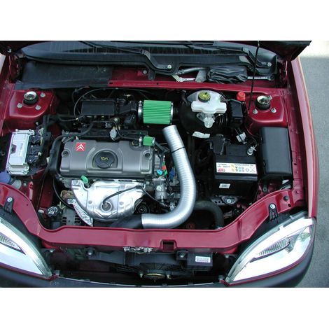 Kit d'admission direct pour Peugeot 106 1.1L 60cv – Homologué – Réduction des émissions polluantes – 40997025 – Green
