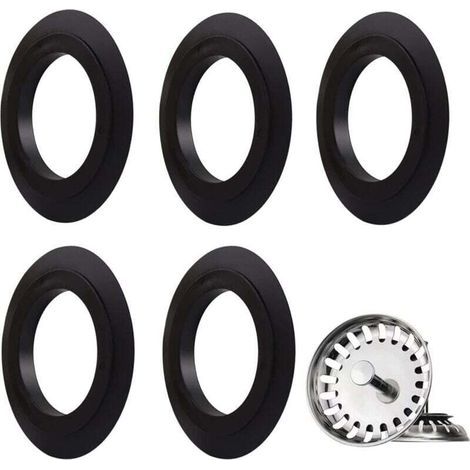 Elastomerdichtung für Spülbecken, Waschbecken, Badewannen, Filterkörbe, Abflussstopfen, Ventile, Siebe, 78, 79, 80, 82, 83 mm (1/5)