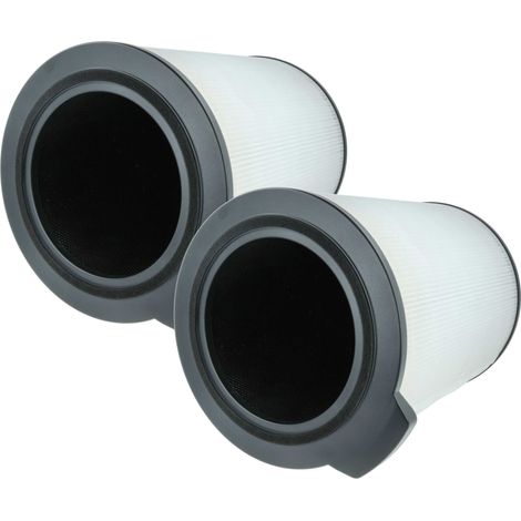 vhbw 2x Aktivkohlefilter Ersatz für Bosch 7733701946 für Luftreiniger - H13 Luftfilter Schwarz Weiß