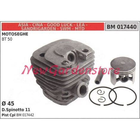 Segmentos cilindro pistón CINA motor motosierra BT 50 017440