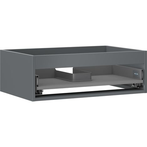 Mexen Box-A Unterschrank-Korpus 70 cm, 1 Schublade, mattes Graphit - 91AX0-0700-235-1-66