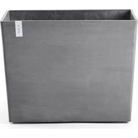 Ecopots Paris Wheels grau 85x40 x H65 cm/220 l