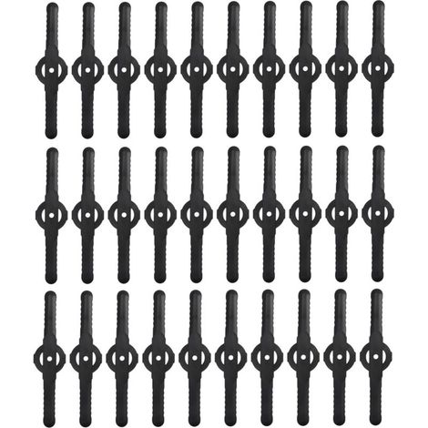 30 Pièces de Lames de Tondeuse en Plastique pour Débroussailleuse Électrique Jardin Accessoires-KZQ
