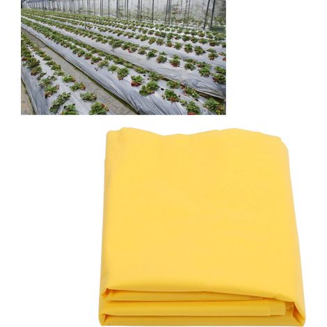 Dicke Frostschutzabdeckung für Pflanzen, kältebeständige Gewebeschutzabdeckung, Gemüseschutzabdeckung aus Vliesstoff, 1,6 x 9 m, gelb. (1/5)
