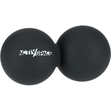 Balle de massage double en lacrosse - noire