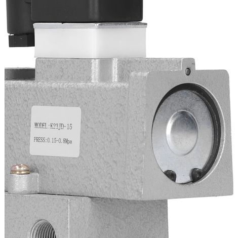 Électrovanne trois voies à deux positions, électrovanne d'arrêt trois voies G1/2" K23JD-15DC24V (1/5)