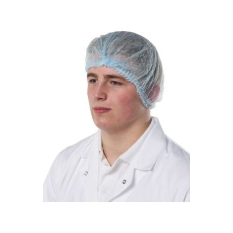Charlotte cheveux Jetable bleue en Polypropylène, taille Unique, pour pour Industrie alimentaire ( Prix pour Paquet de 100 )