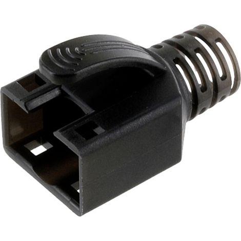 econ connect KSC6ASW Knickschutz für Cat.6a Stecker schwarz KSC6ASW Knickschutztülle    Schwarz 1 St