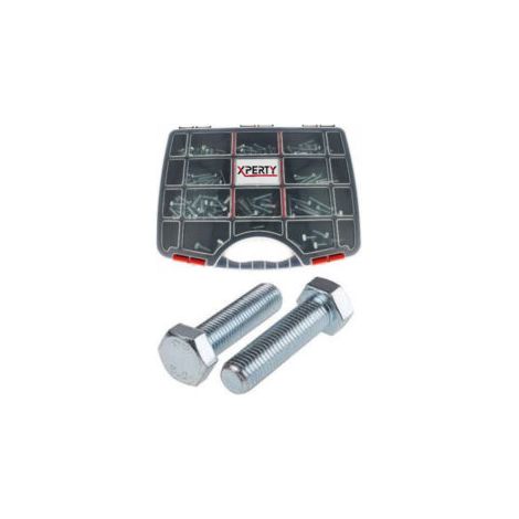Coffret de vis à métaux - Acier zingué - Tête cylindrique - 172 pièces - XPE0461727 - Xperty (1/2)