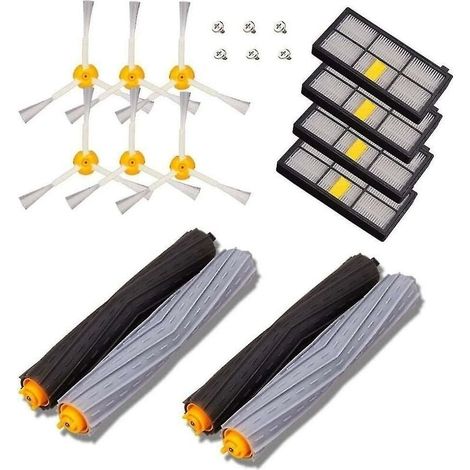 Brushes Replacement Kit Spare Parts Compatible With Irobot Roomba Series 800 860 870 880 890 And 900 960 980 - Pack Of 14 Pcs (1/5)