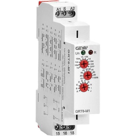 GEYA GRT8-M1 on dispatch Time Delay Relay 16A AC/DC12V-240V Multifunction Din Rail Automatic Timer (1/5)