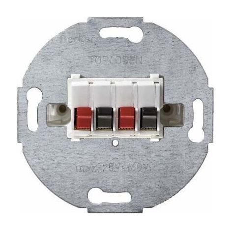 BERKER 457309 STEREO-LAUTSPRECHER-ANSCHLUSSDOSE MODUL-EINSÄTZE POLARWEIß, MATT