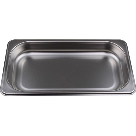 Bac de cuisson GN en acier inoxydable, taille S, non perfore, 325 x 176 x 40 mm