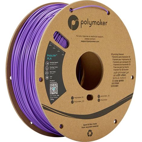 [NEUWERTIG] B-Ware Polymaker Pa02024 Poly Lite Pla Lila Filament Druckerfilament Druckermaterial