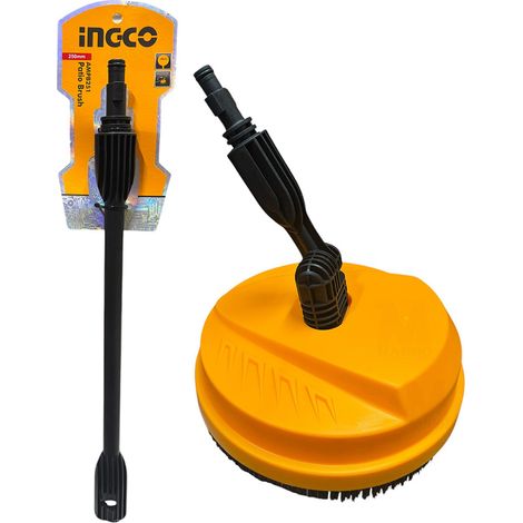 Ingco AMPB251 Spazzola lavapavimenti rotante per idropulitrice 25cm con prolunga (1/4)