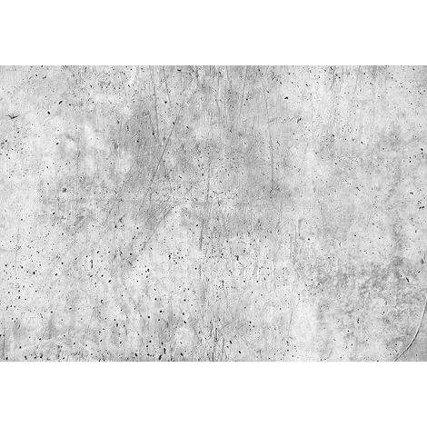 Papier peint panoramique béton gris | Tapisserie panoramique grise moderne pour salon | Papier peint panoramique style industriel - 366 x 254 cm (8 pièces) (1/2)