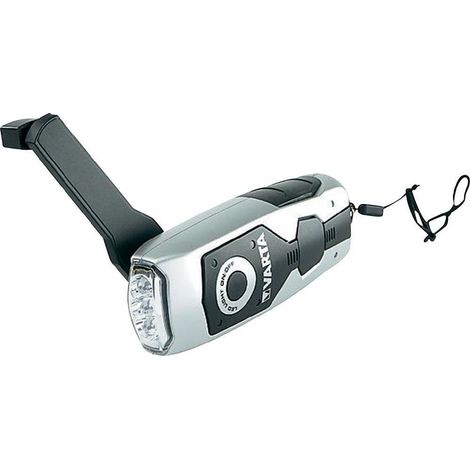 Varta Dynamo Light LED Nero Grigio Torcia a mano