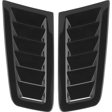 Lot de 2 prises d'air universelles pour capot moteur, pièces extérieures pour Focus RS MK2, style noir brillant (1/4)